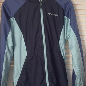 Columbia Navy and Light Blue Windbreaker